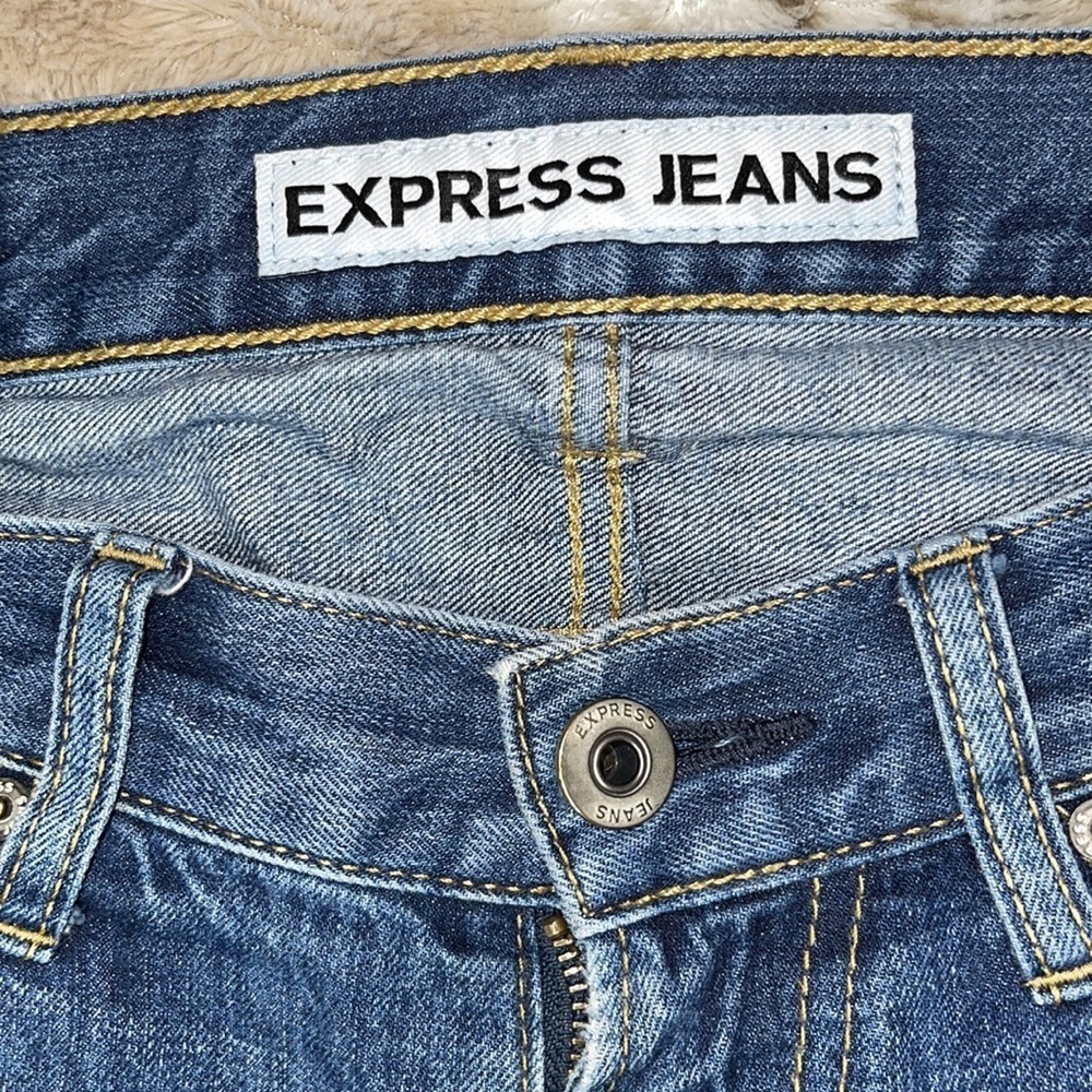 Express Light Blue Straight Leg Men’s Jeans Size 30X30 - Picture 5 of 11